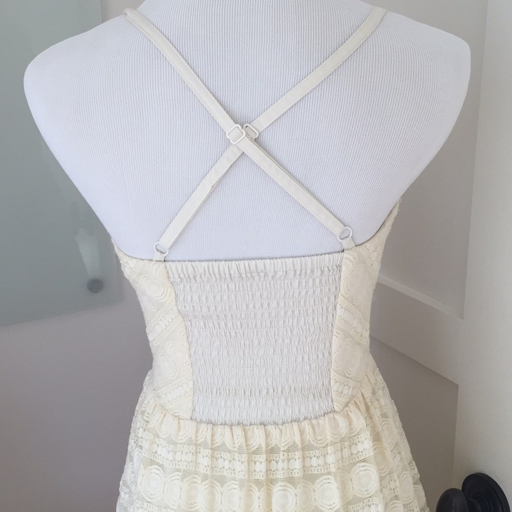 Yellow/Cream Guess Dress - Picture 3 of 5